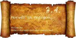 Horváth Antigon névjegykártya